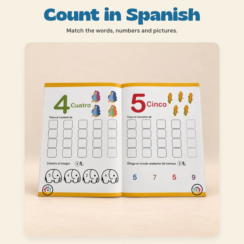 TibaToes™ Spanish NumberWorld Math Workbook