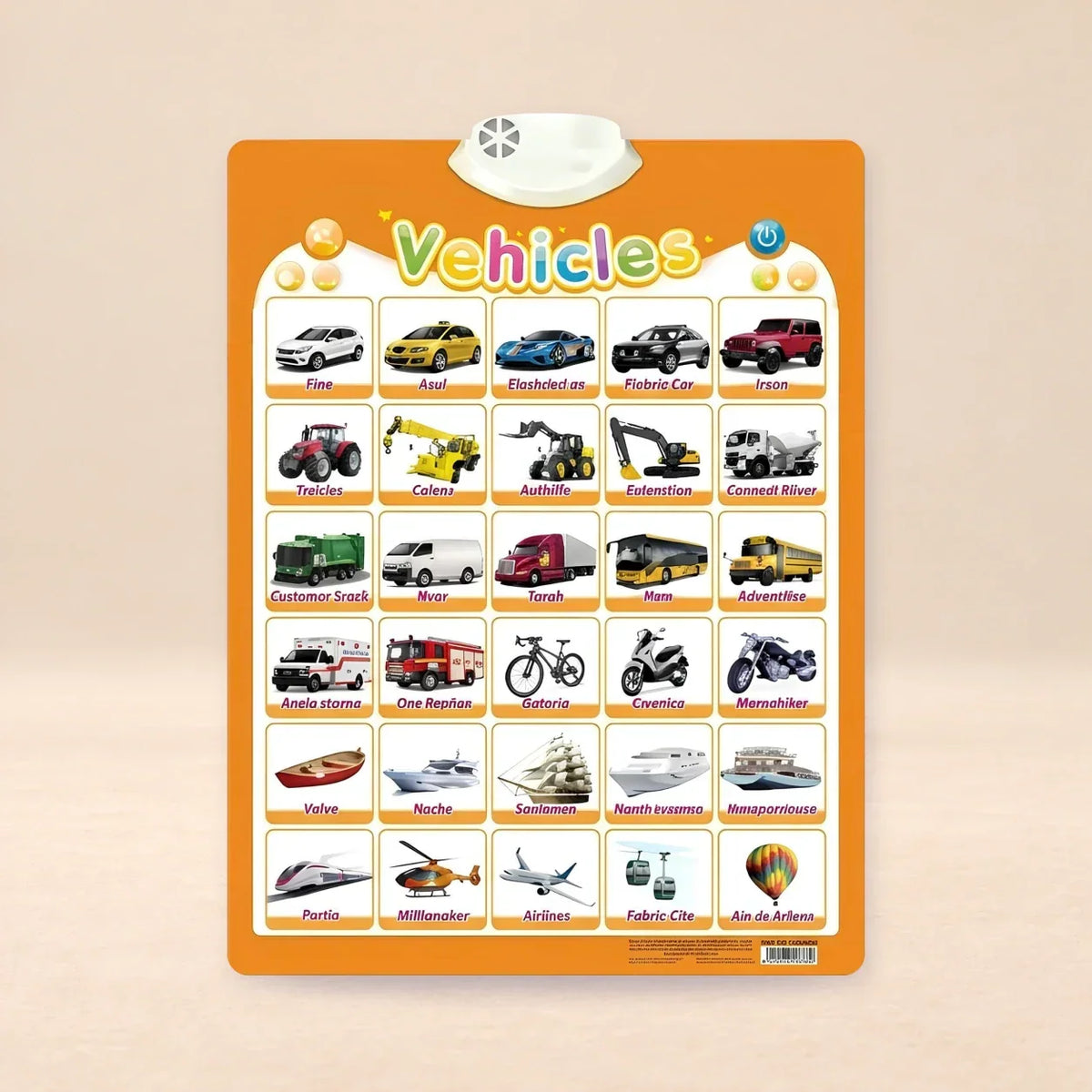 TibaToes™ Talking Alphabet Learning Wall Chart