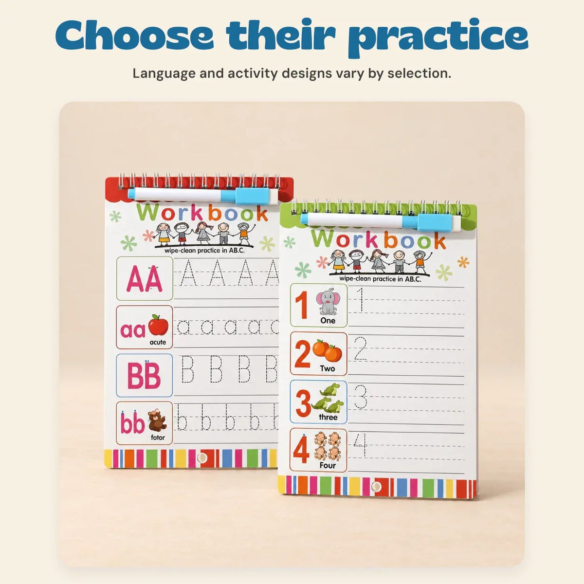 TibaToes™ Bilingual Magic Writing Workbook