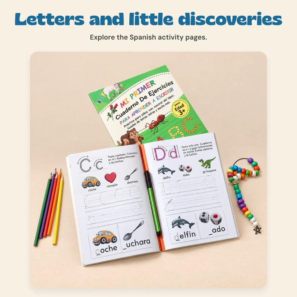 TibaToes™ Spanish ABC Writing Workbook