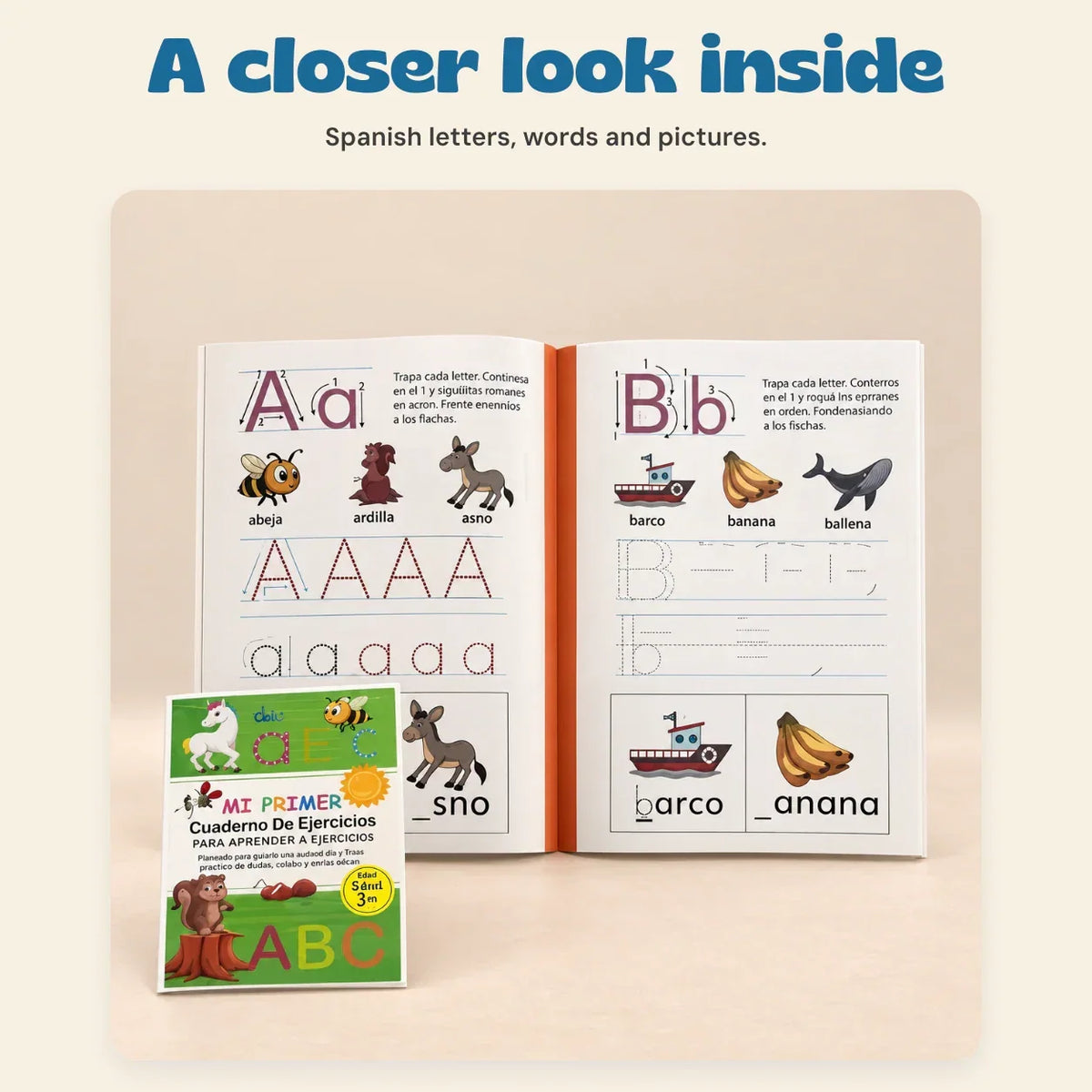 TibaToes™ Spanish ABC Writing Workbook