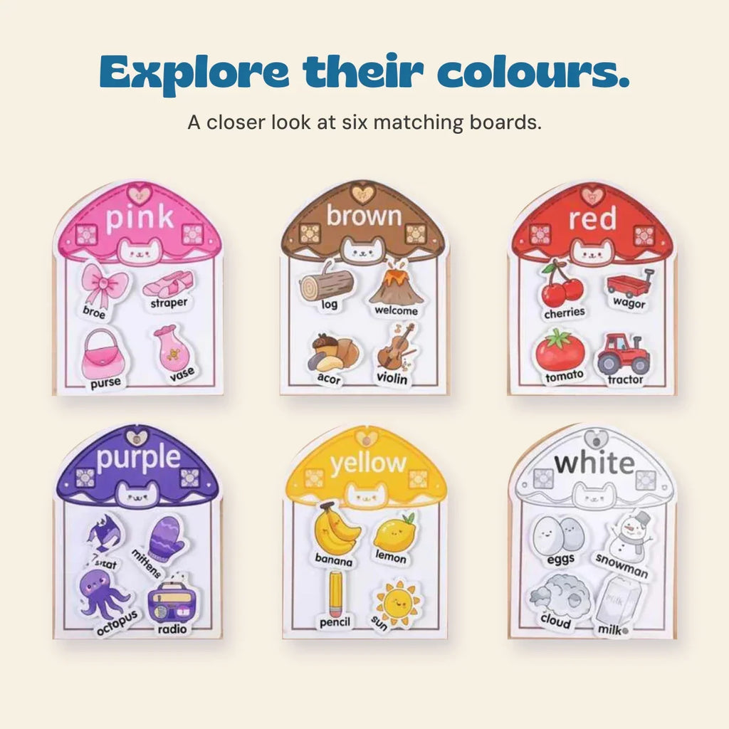 TibaToes™ Color Match Sticker Book