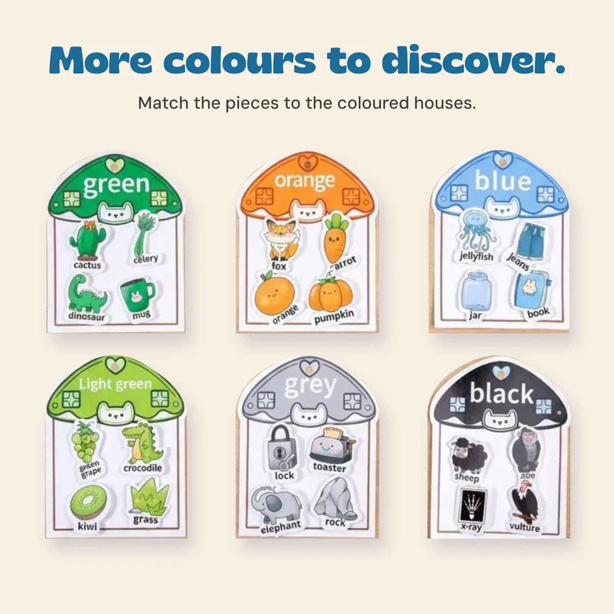 TibaToes™ Color Match Sticker Book