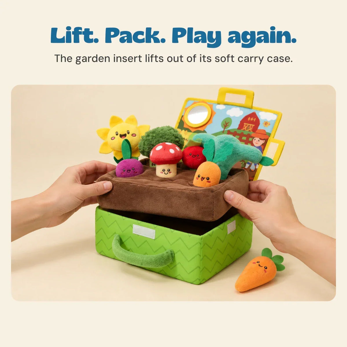 TibaToes™ Sensory Garden Plush Activity Box