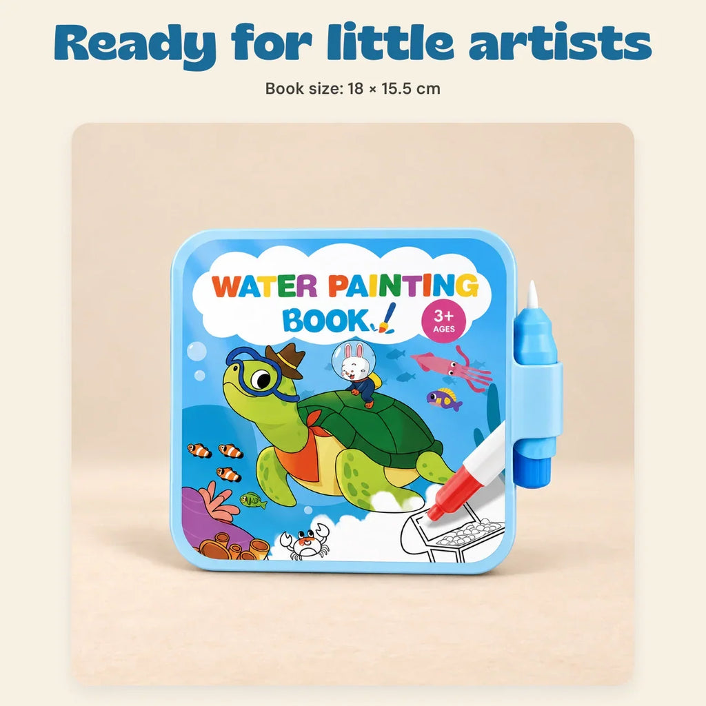 TibaToes™ Reusable Water Painting Book
