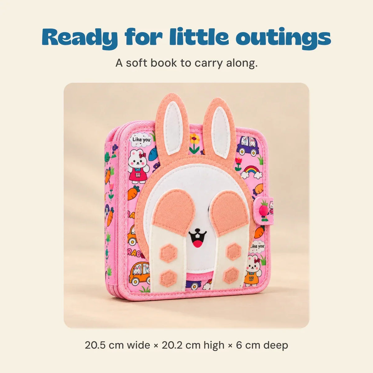 TibaToes™ Bunny Busy Book