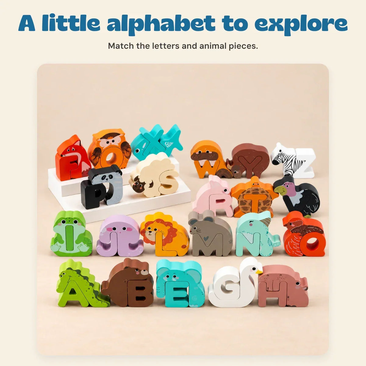 TibaToes™ Animal Alphabet Puzzle Set