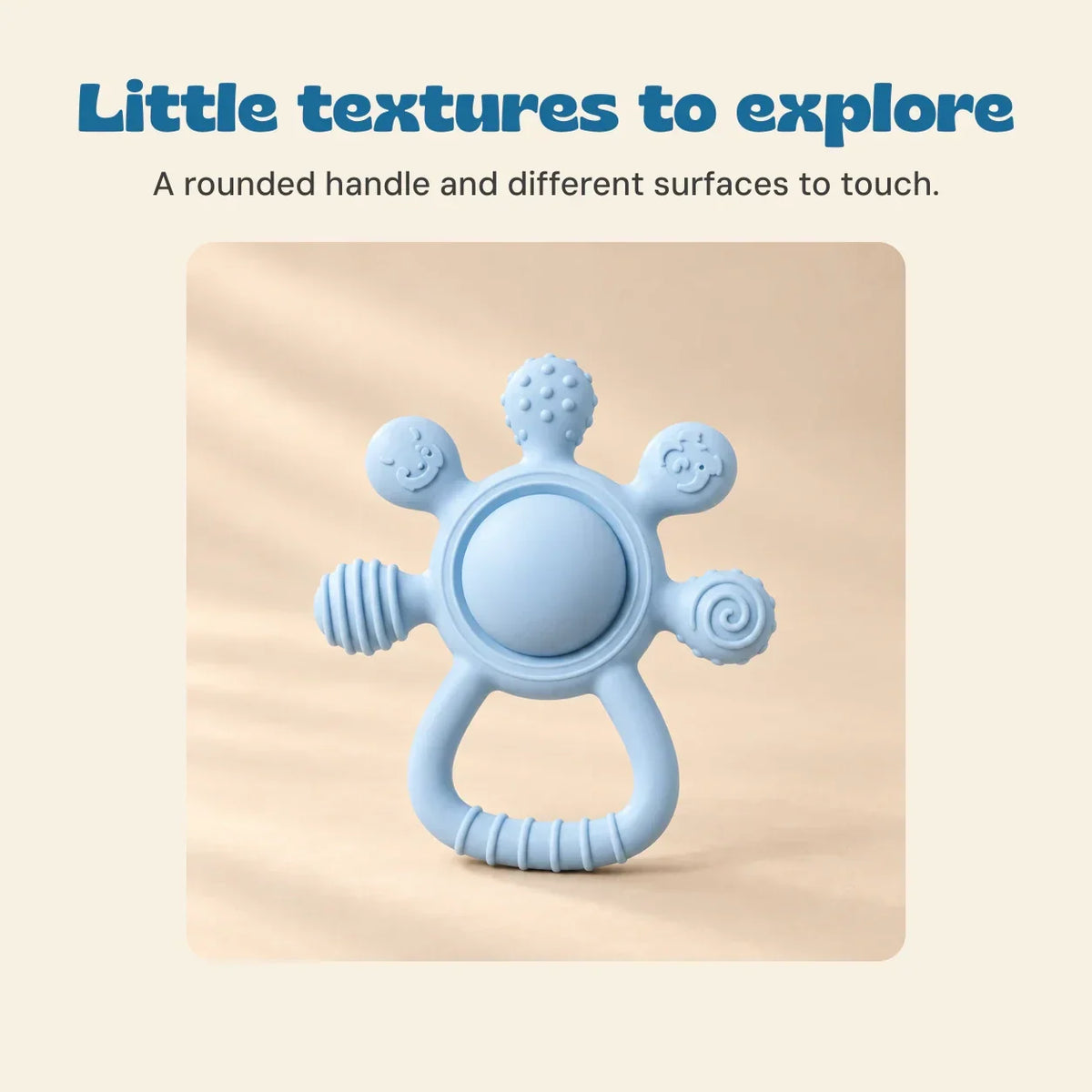 TibaToes™ LittleGrip Silicone Teether Rattle