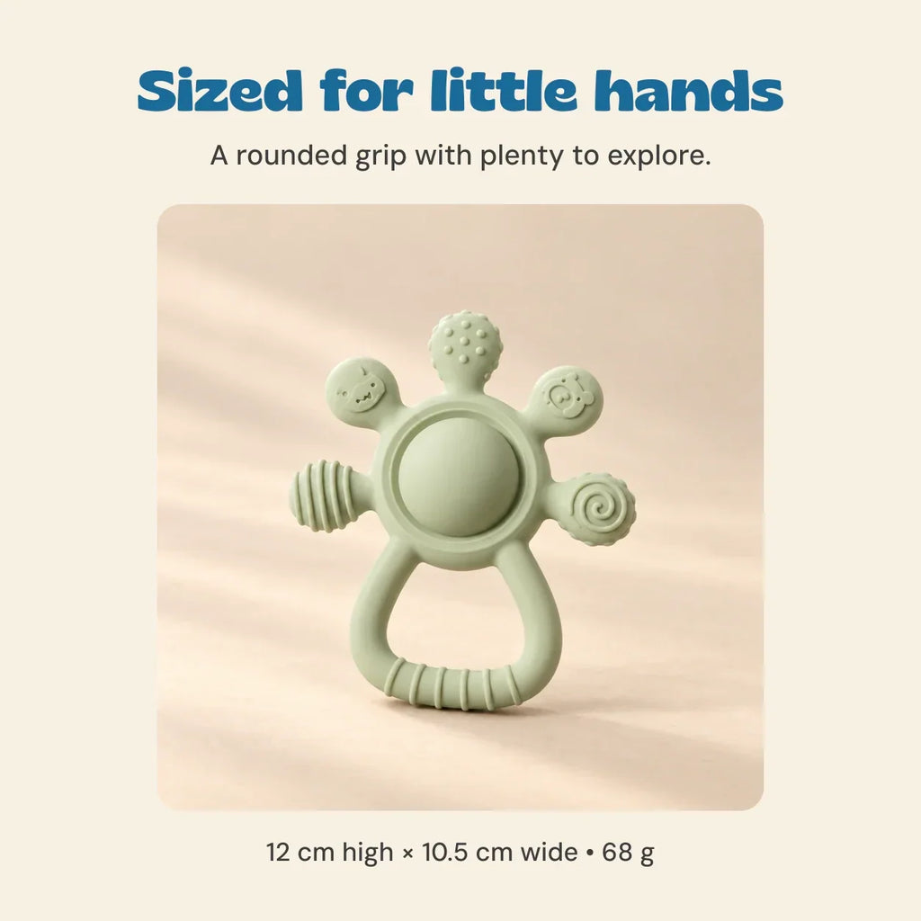 TibaToes™ LittleGrip Silicone Teether Rattle