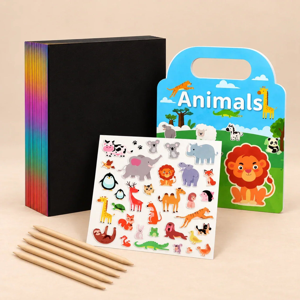 TibaToes™ Scratch & Sticker Stocking Duo