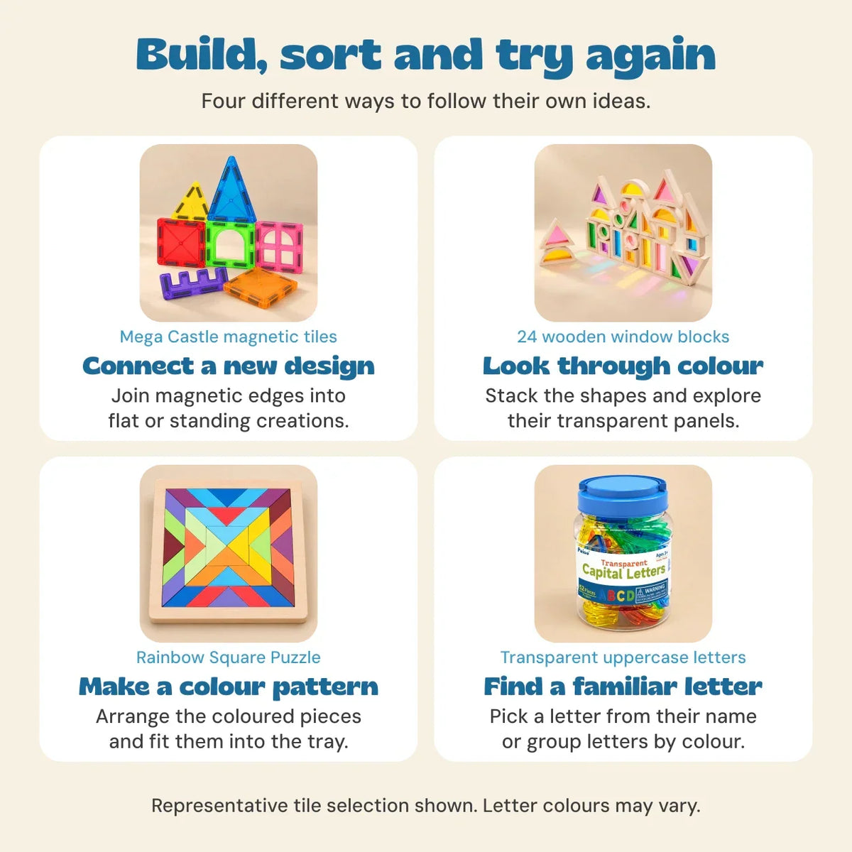 TibaToes™ Big Rainbow Builder Gift Bundle