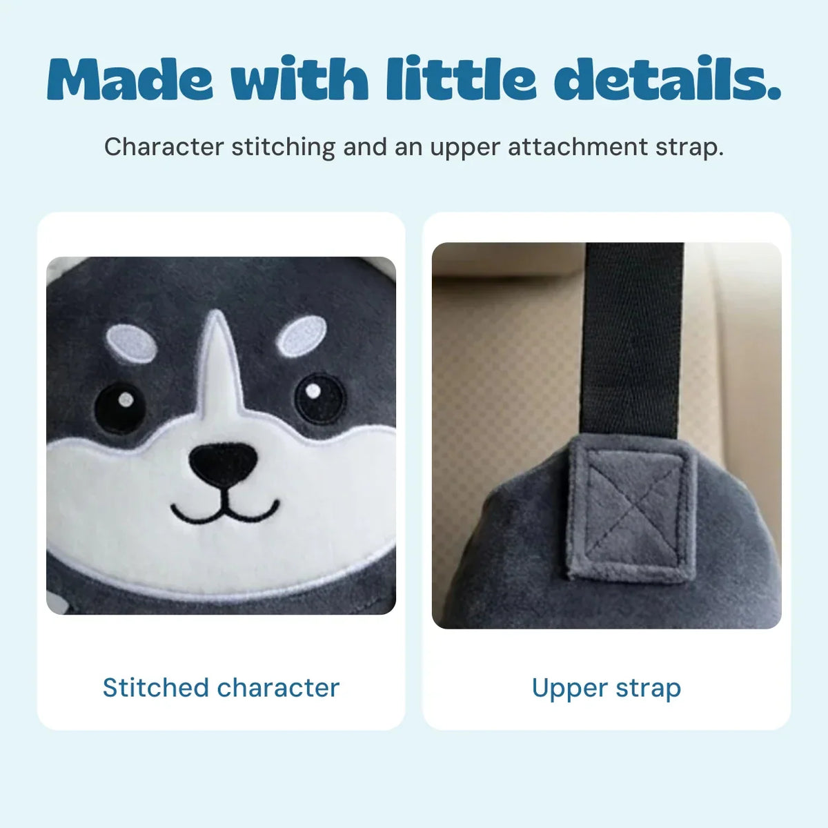 TibaToes™ HugRide Kids Travel Neck Pillow