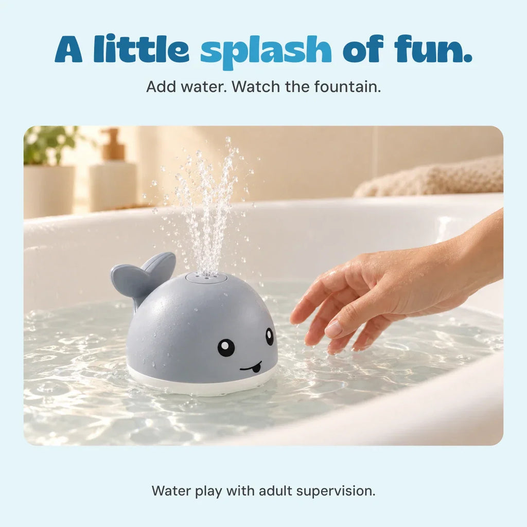 TibaToes™ Light-Up Whale Splashtime Toy