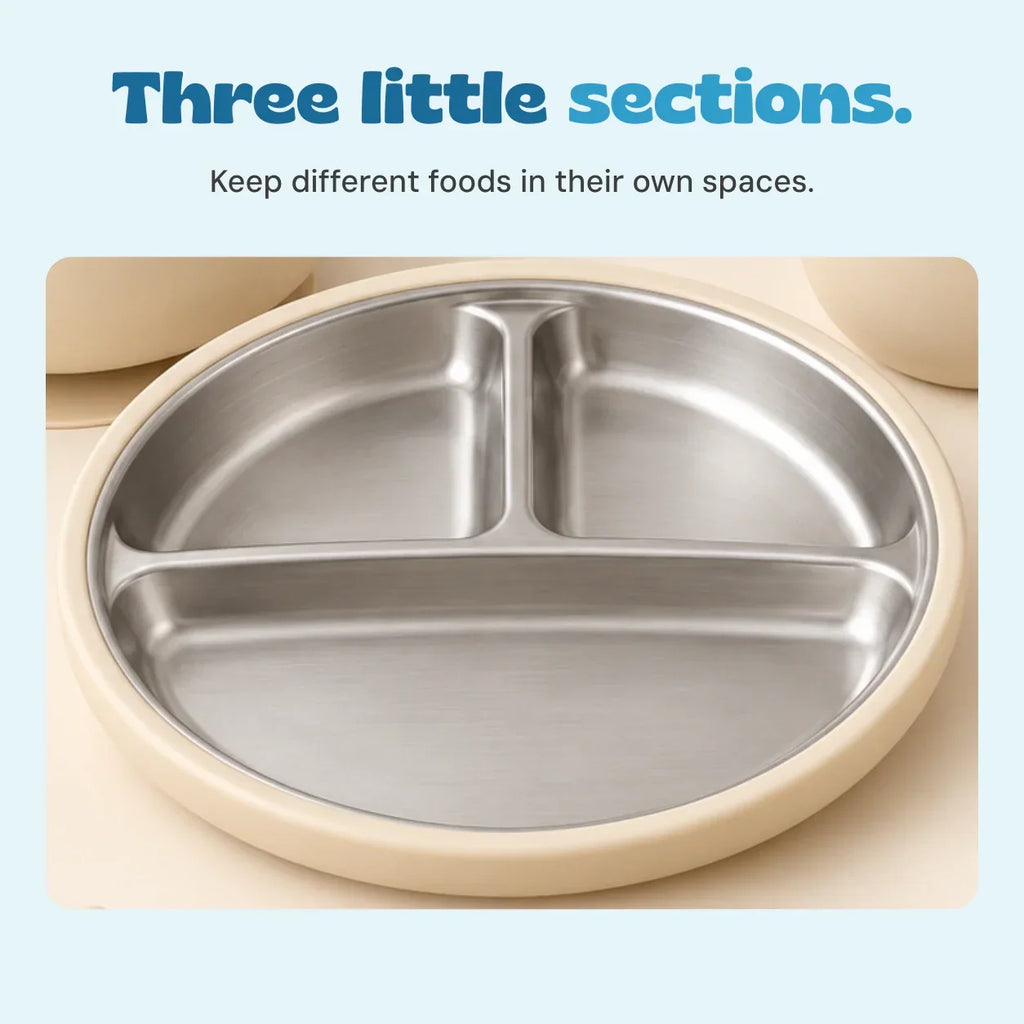 TibaToes™ LittleDine Stainless Steel Baby Feeding Set