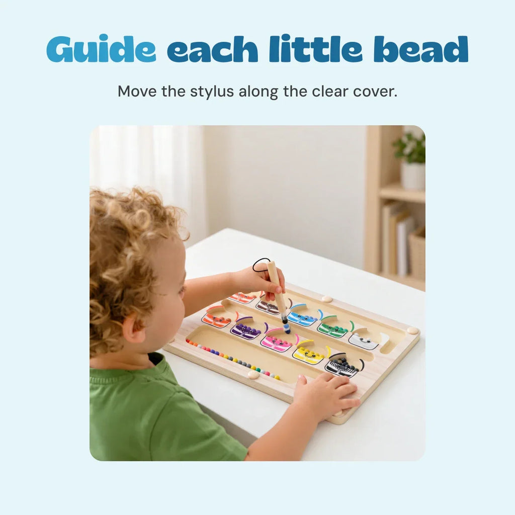 TibaToes™ Montessori Magnetic Monster Sorting Board