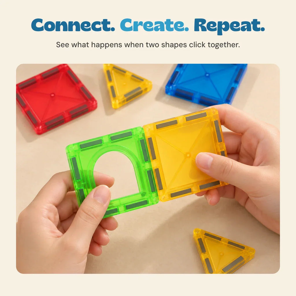 TibaToes™ Magnetic Rainbow Building Tiles