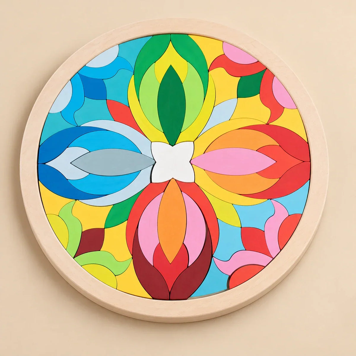 TibaToes™ Rainbow Mandala Puzzle Blocks