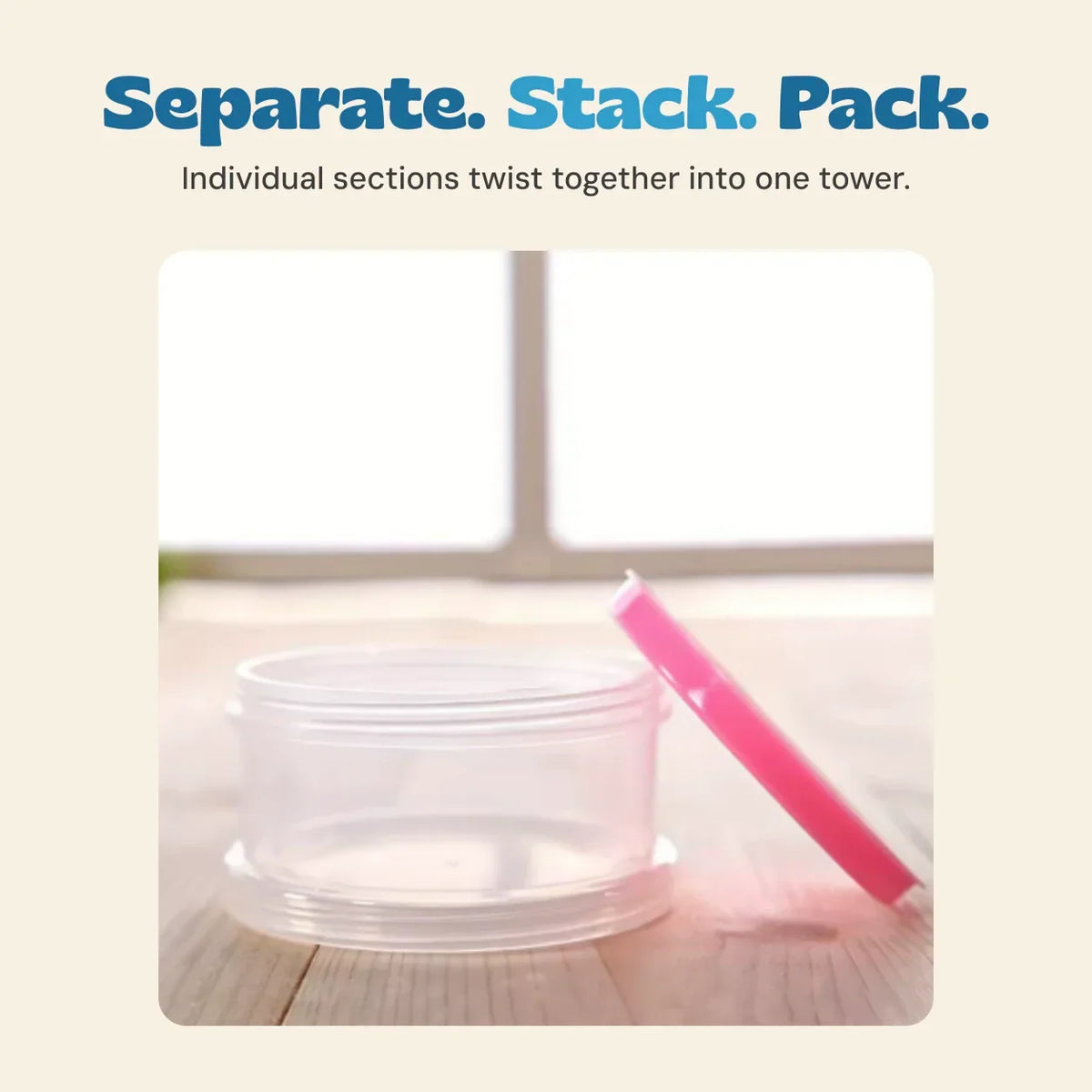 TibaToes™ Portable Milk Powder Dispenser Tower