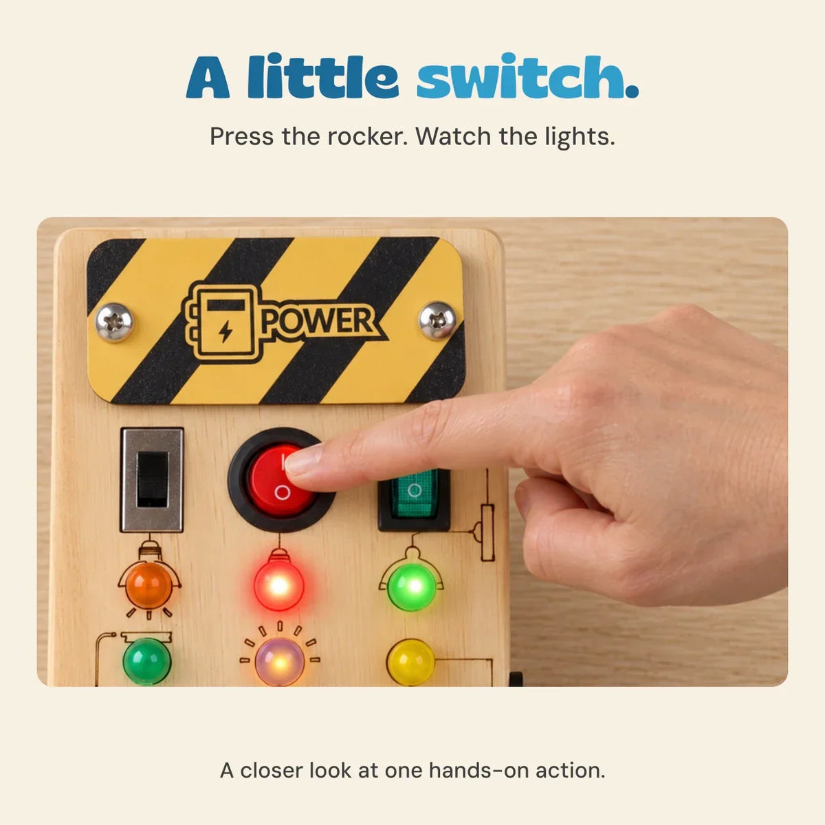 TibaToes™ Montessori Switch Board