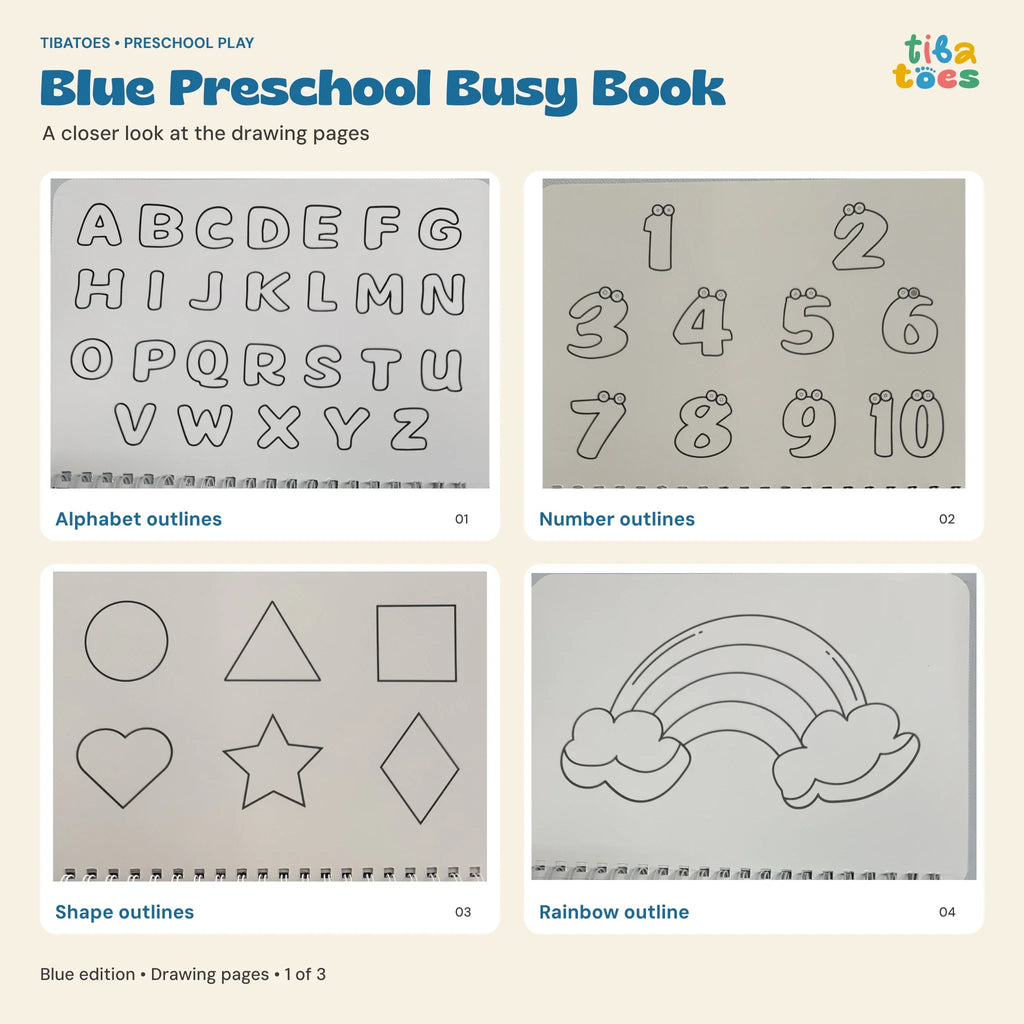 TibaToes™ Montessori Preschool Busy Book