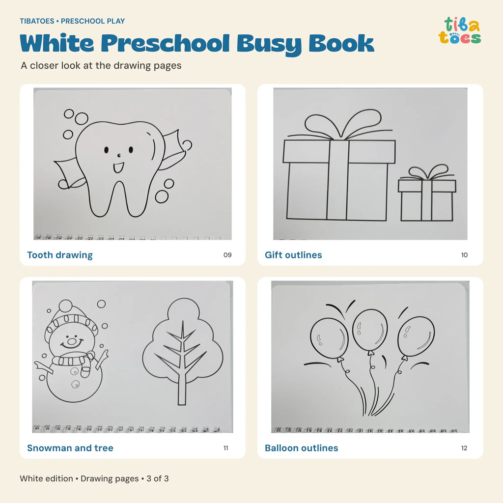 TibaToes™ Montessori Preschool Busy Book