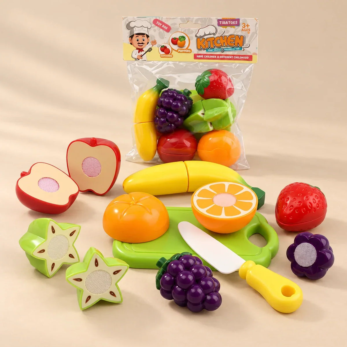 TibaToes Little Chef Cutting Play Set