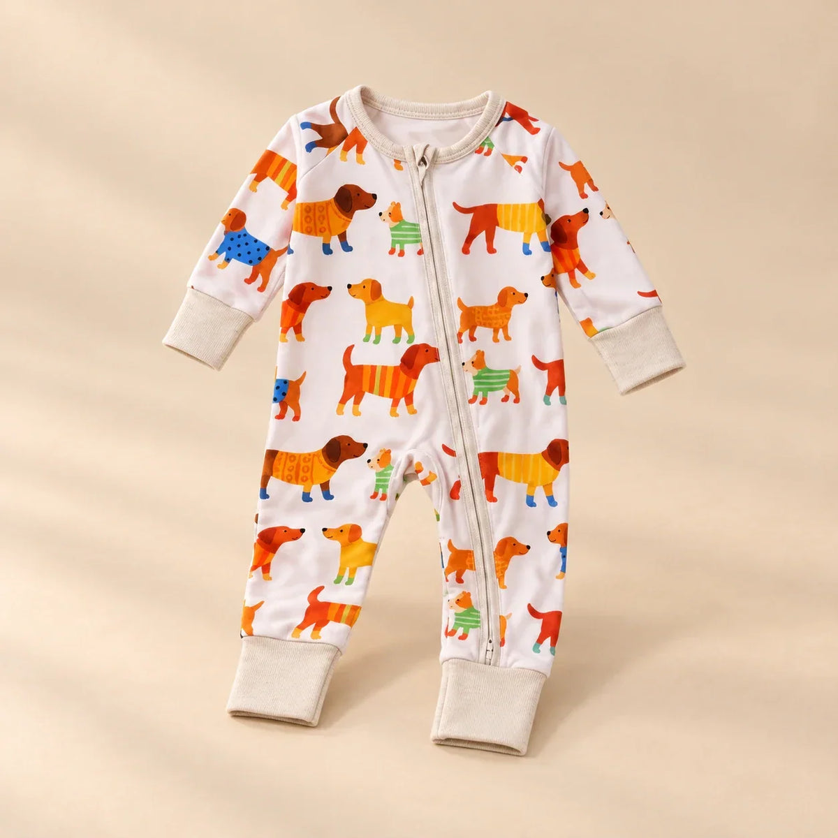 TibaToes™ Soft Zip Baby Romper