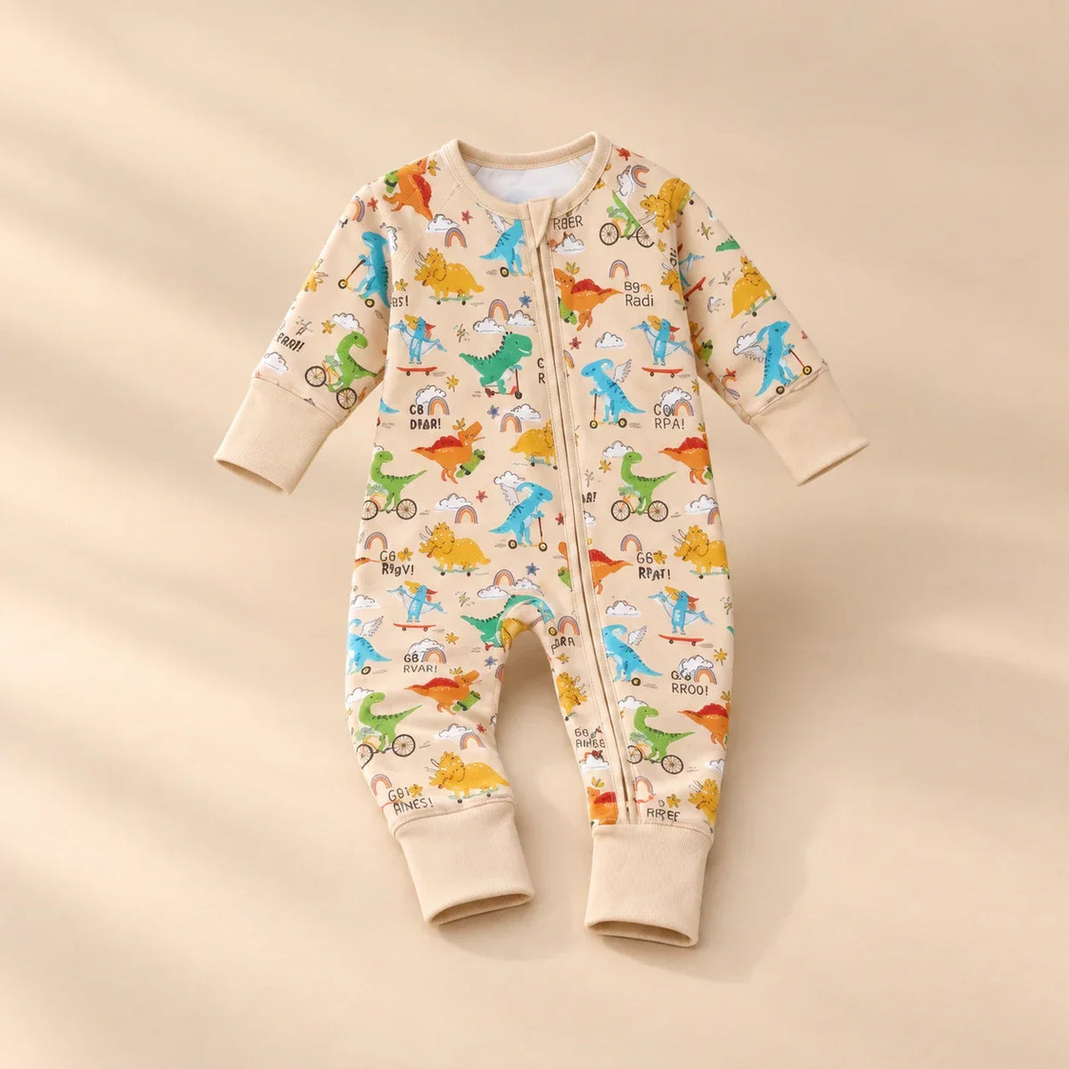 TibaToes™ Soft Zip Baby Romper