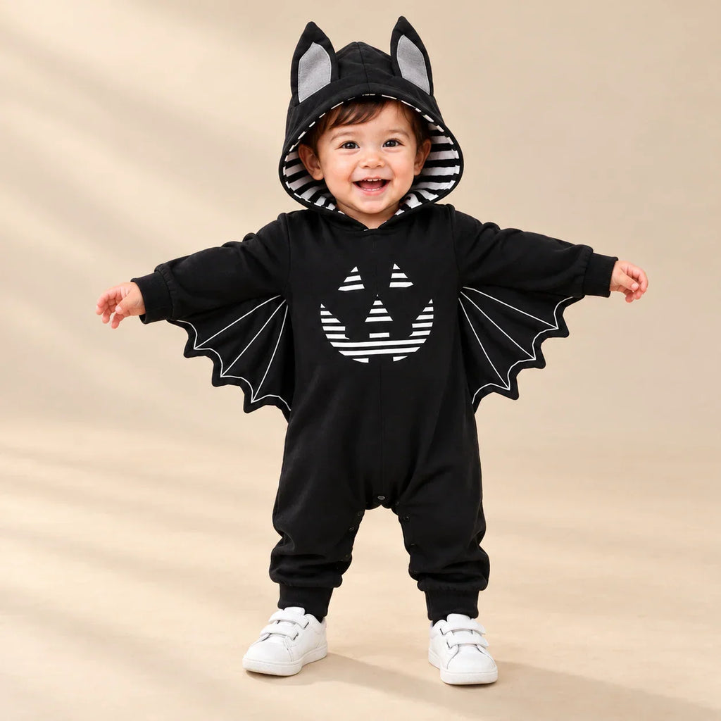 TibaToes™ Little Bat Hooded Romper