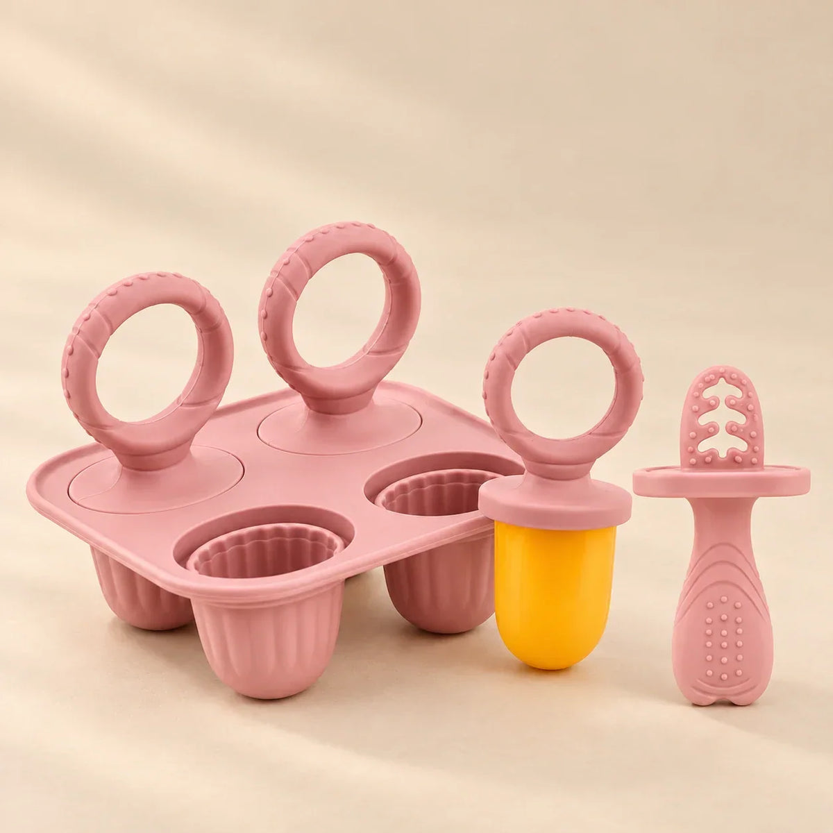 TibaToes™ Little Bites Silicone Feeder & Teether Set
