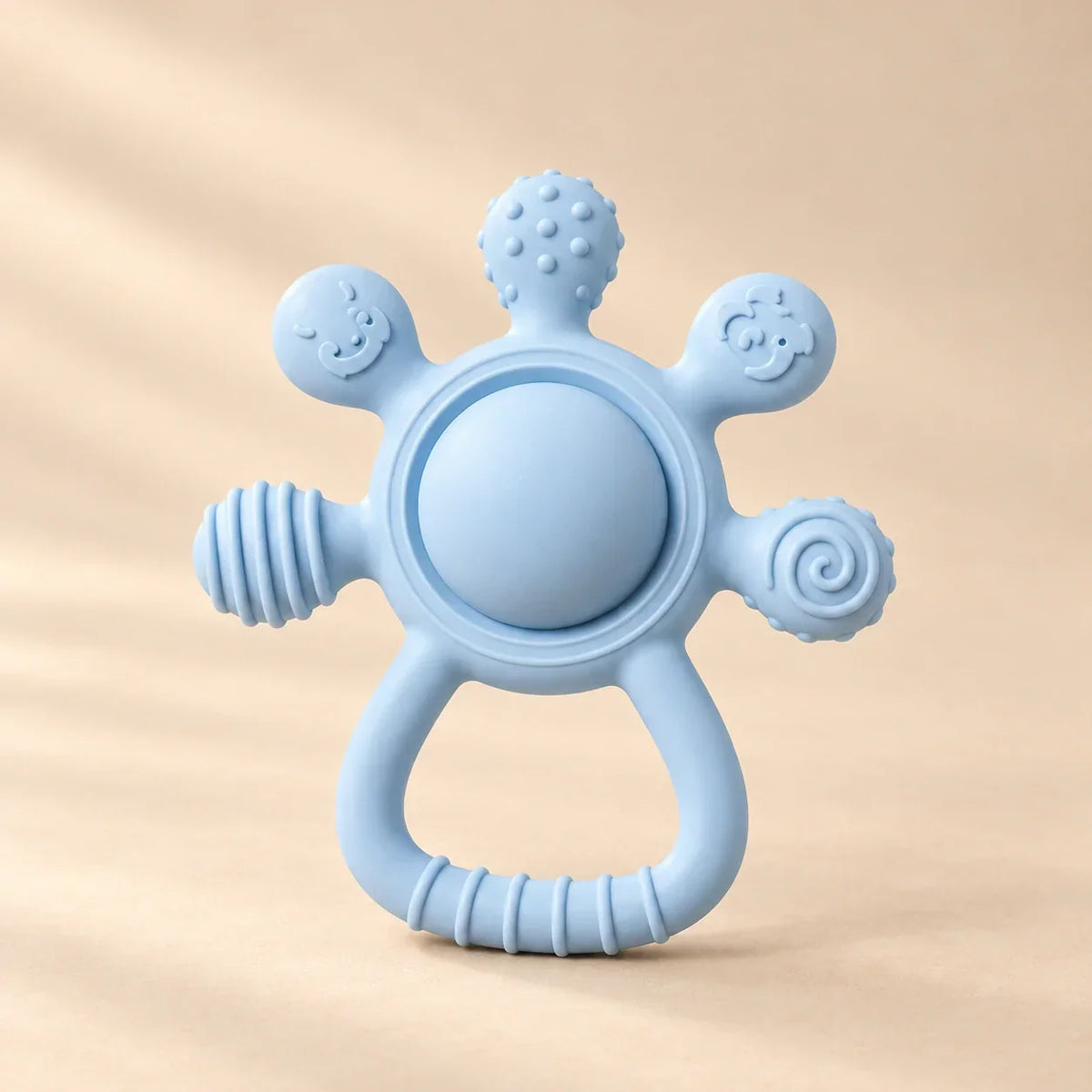 TibaToes™ LittleGrip Silicone Teether Rattle