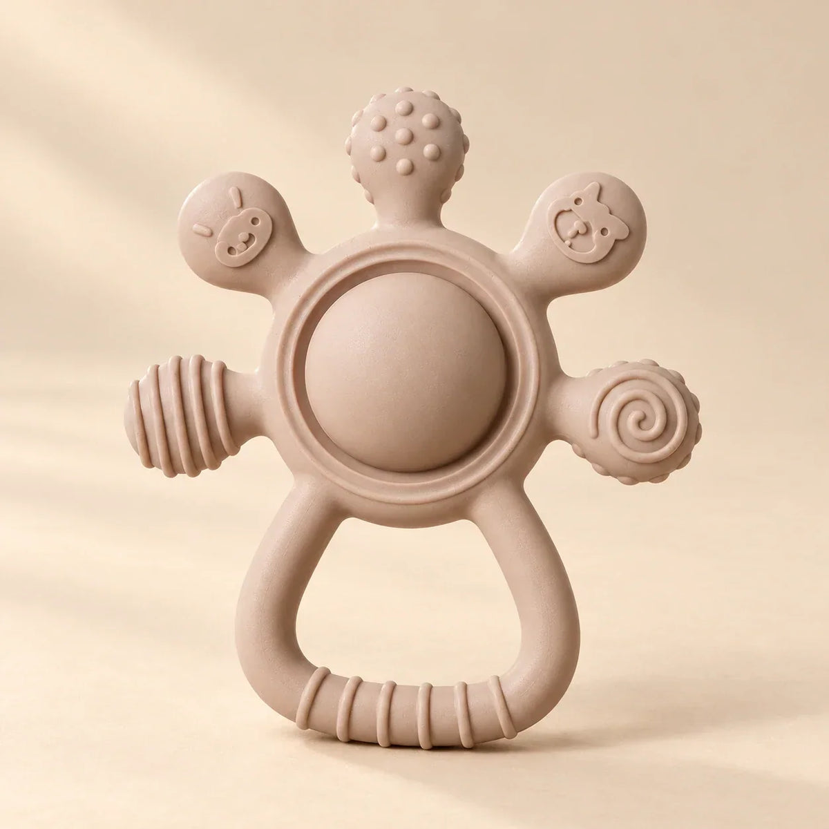 TibaToes™ LittleGrip Silicone Teether Rattle