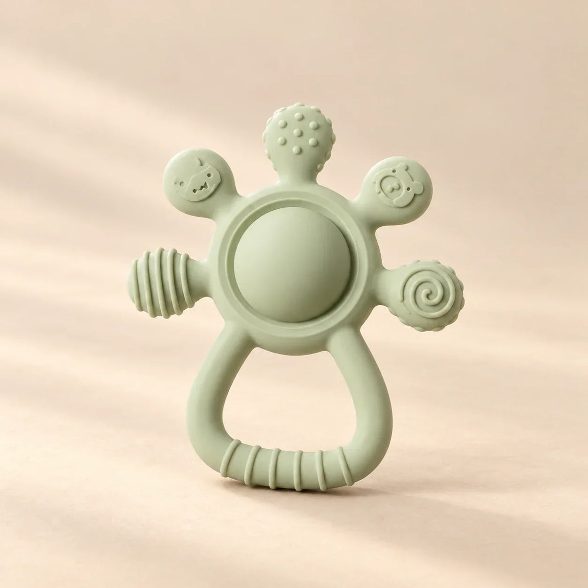 TibaToes™ LittleGrip Silicone Teether Rattle