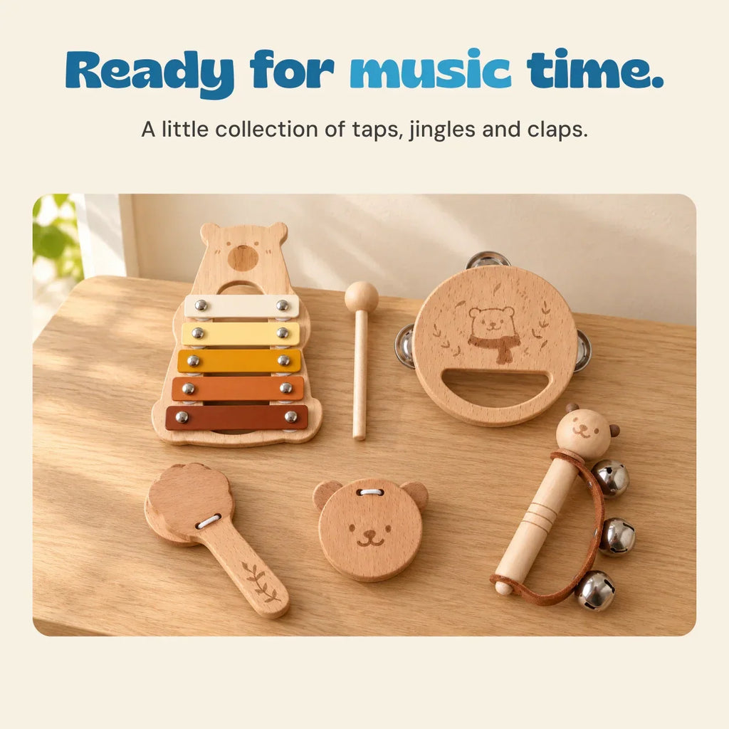 TibaToes™ Montessori Rhythm & Play Music Set
