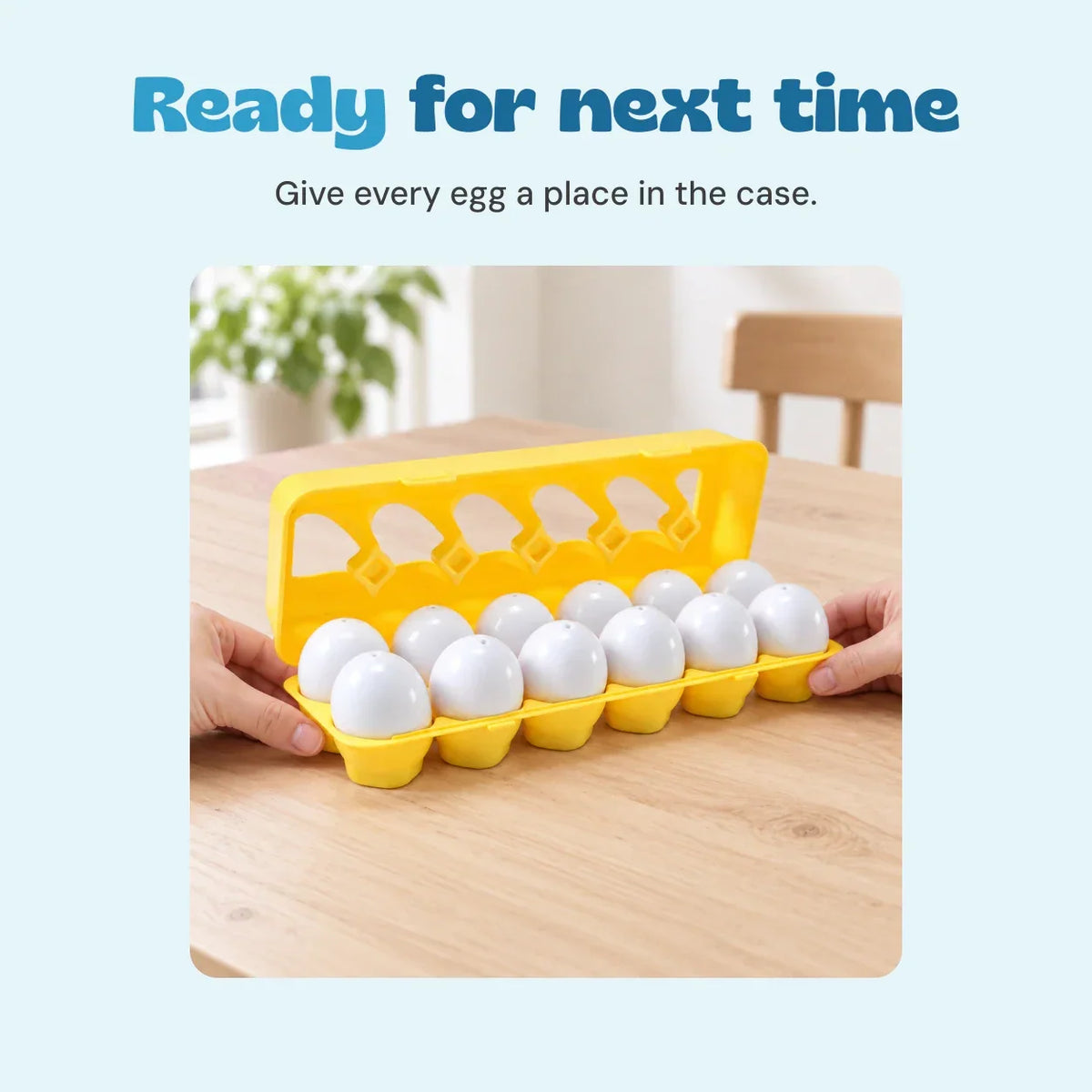 TibaToes™ Montessori Shape Sorting Eggs