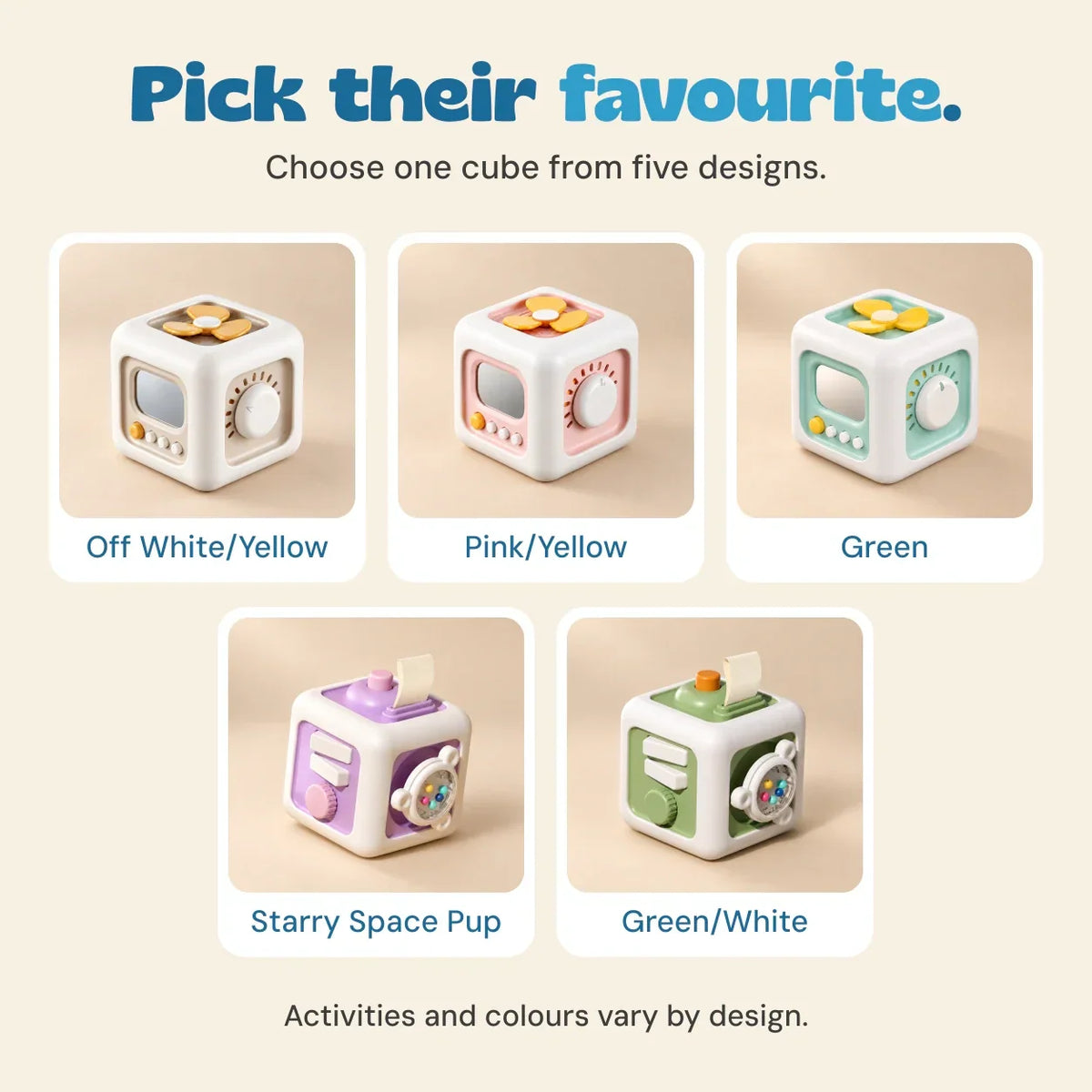 TibaToes™ Montessori Busy Cube