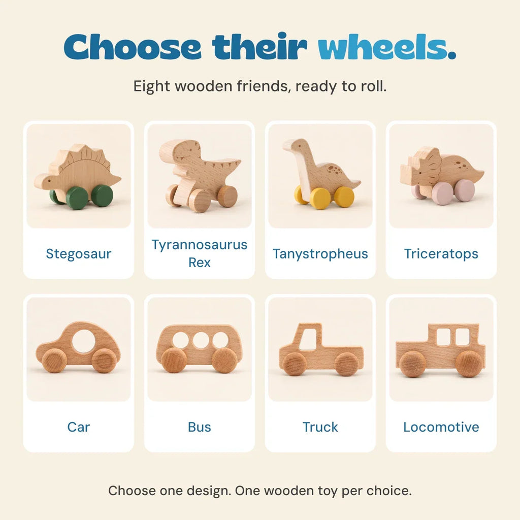 TibaToes™ Wooden Wonder Wheels