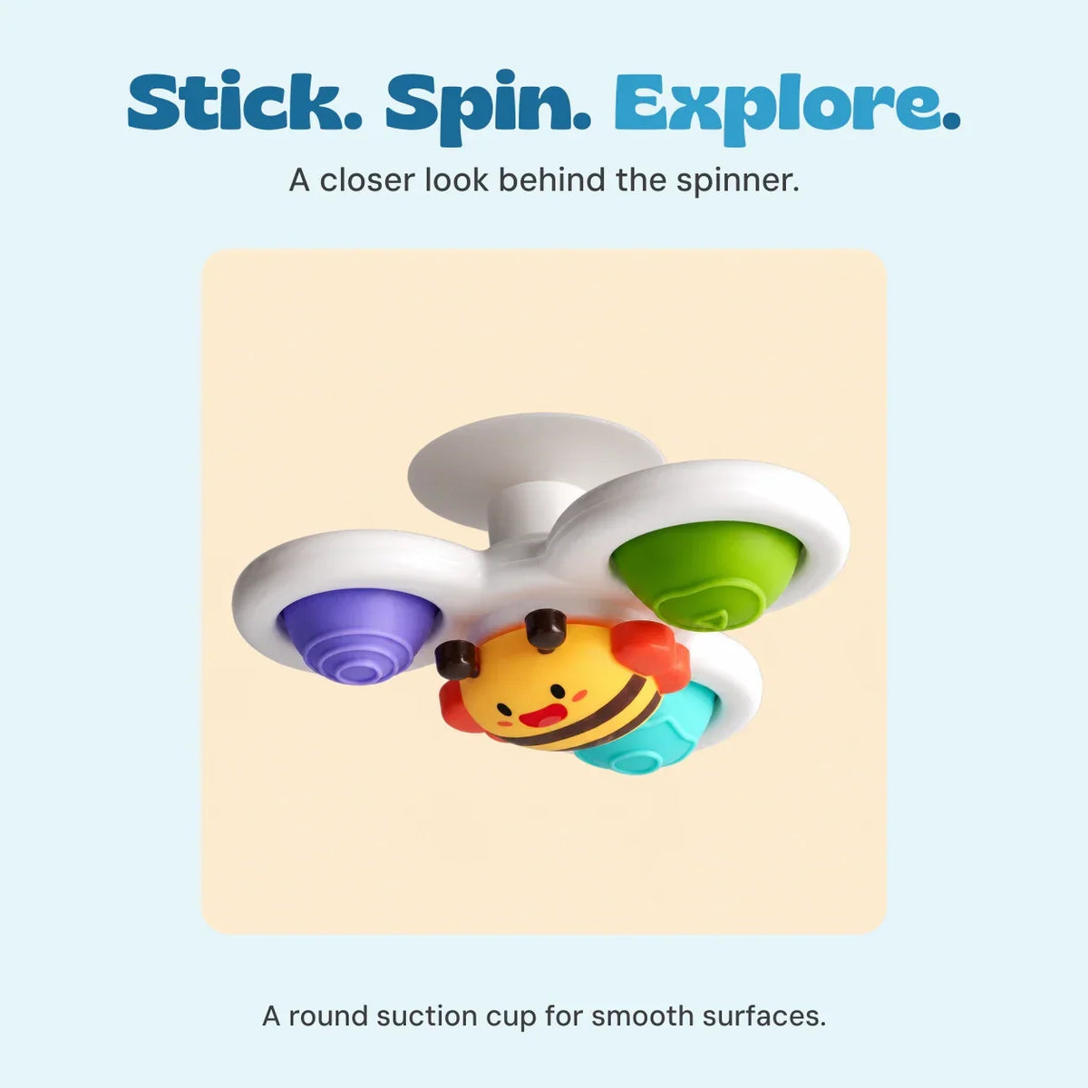 TibaToes™ Montessori Texture Spinning 3-Piece Set