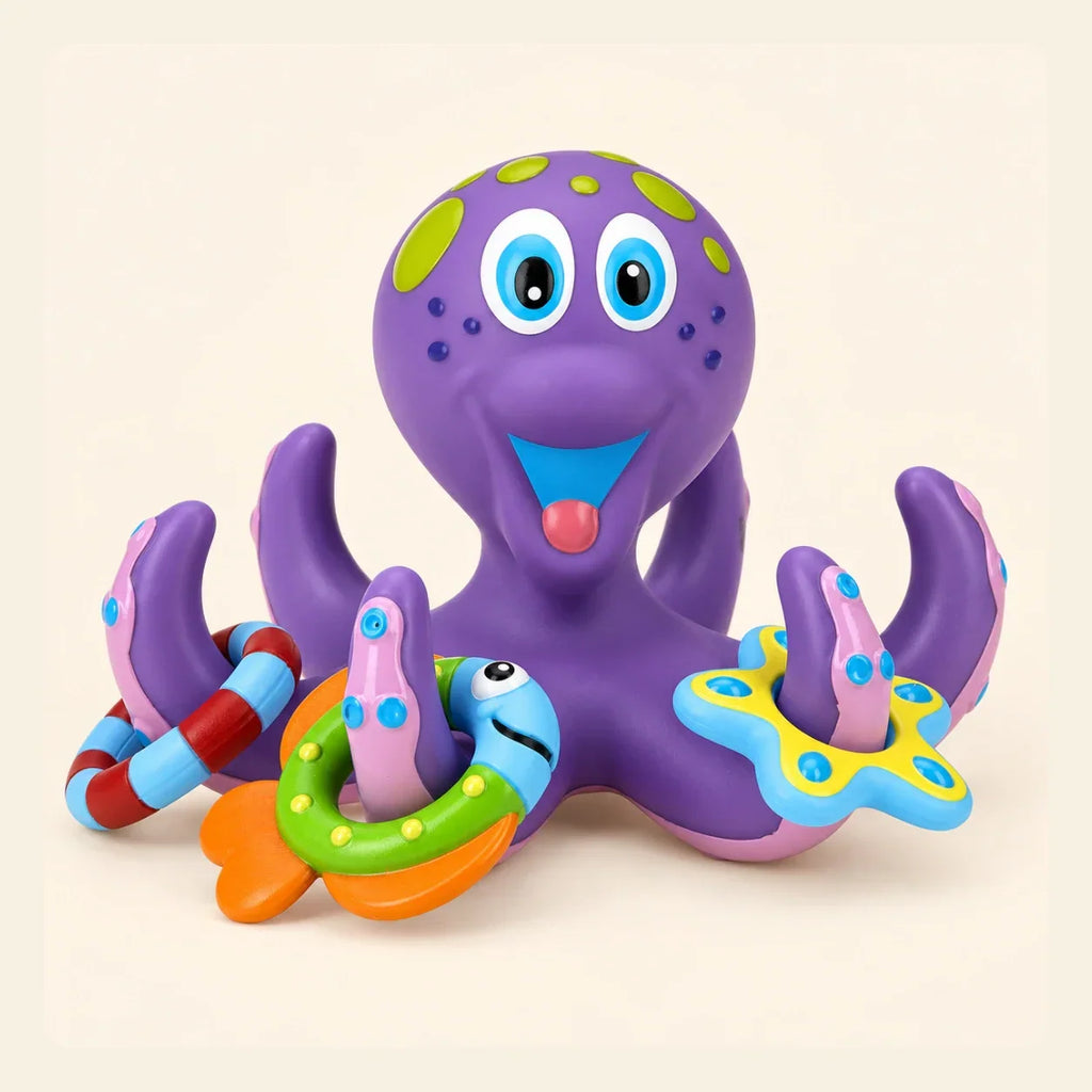 TibaToes™ Montessori Octopus Ring Toss Bathroom Toy