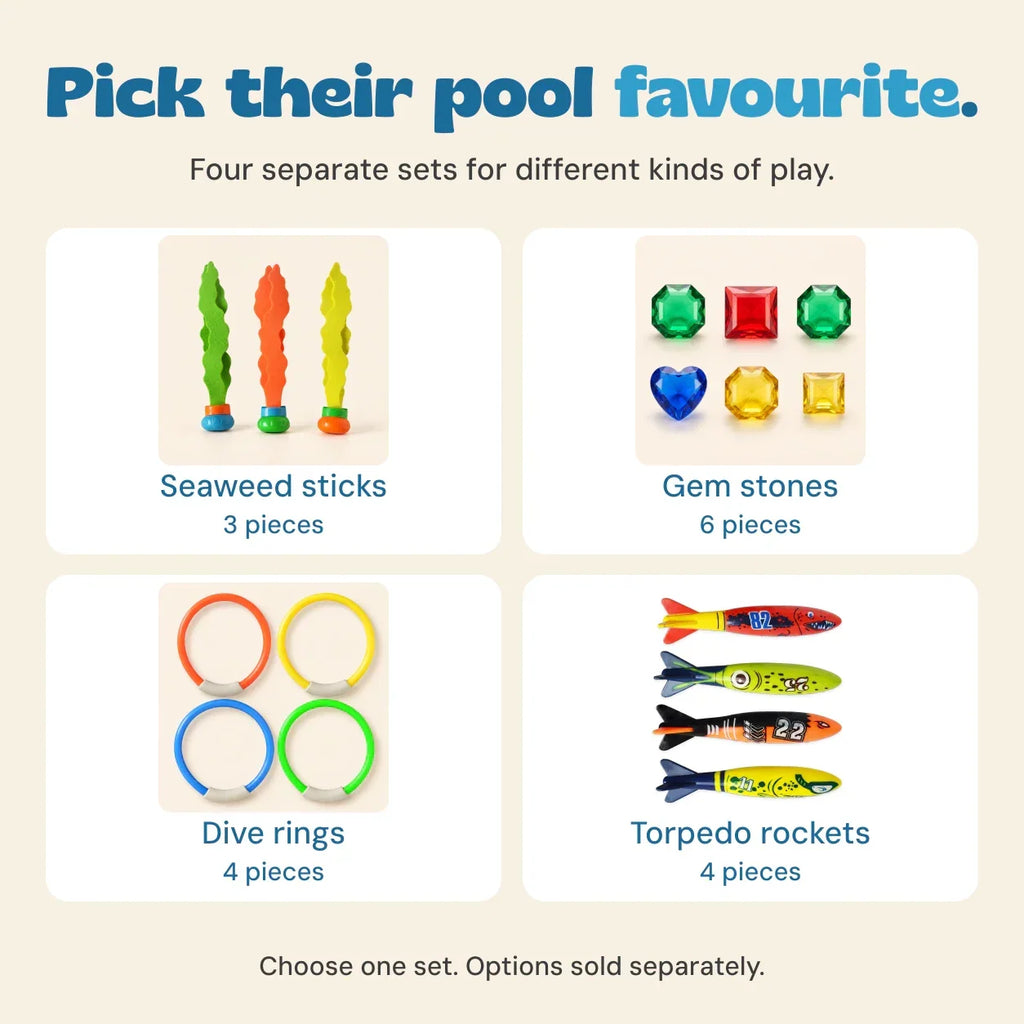 TibaToes™ Dive & Seek Pool Toy Set