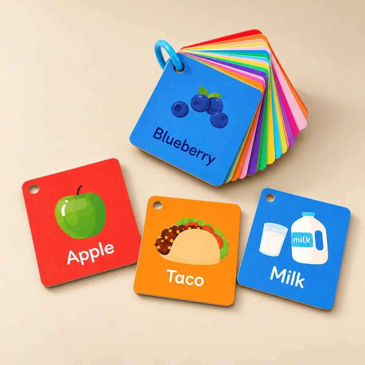 TibaToes™ Food Friends Flashcards