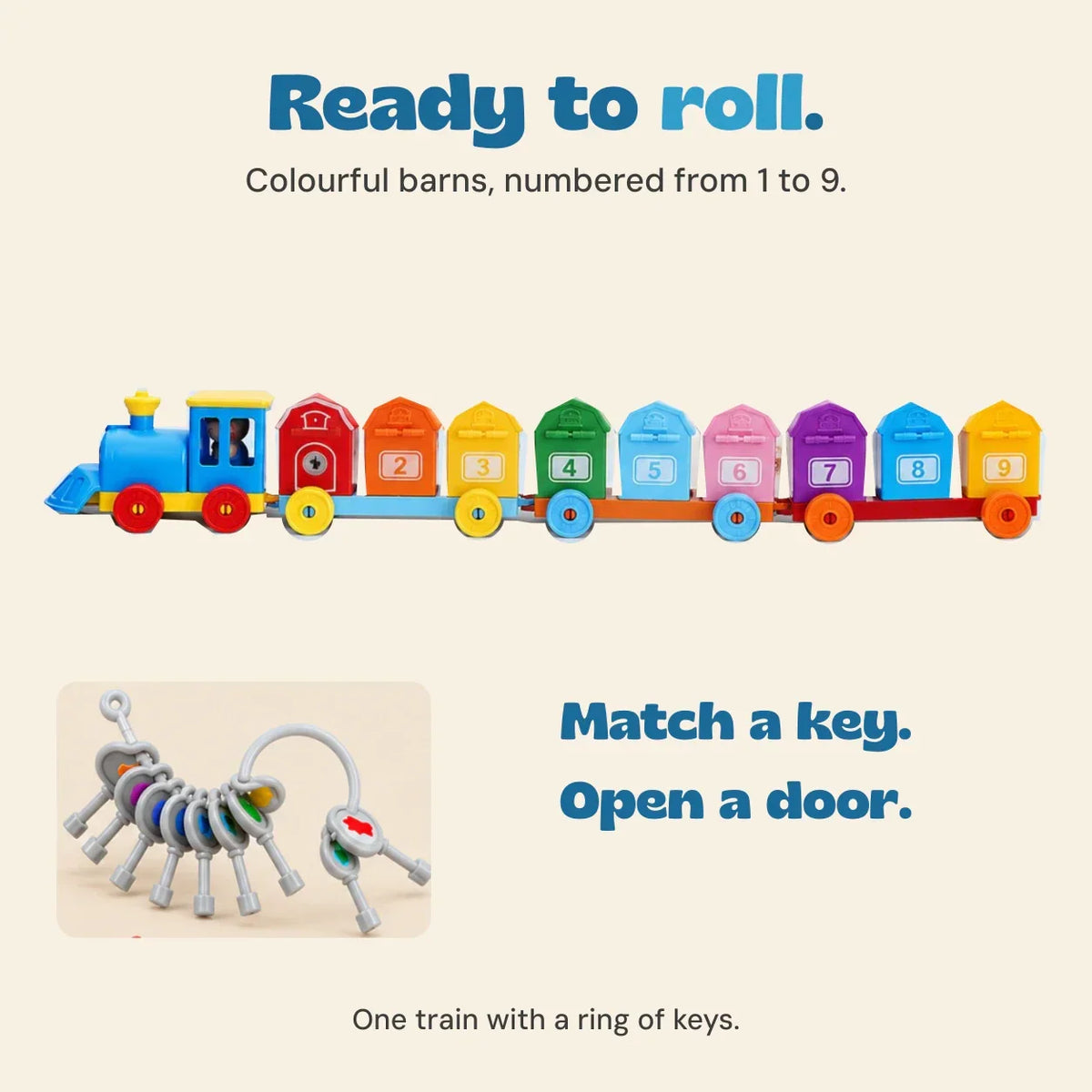 TibaToes™ Animal Train Match & Play Set