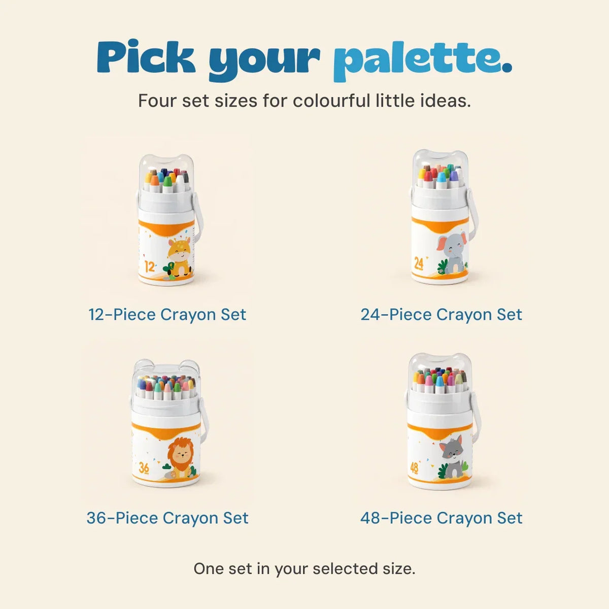 TibaToes™ Silky Twist-Up Crayon Set