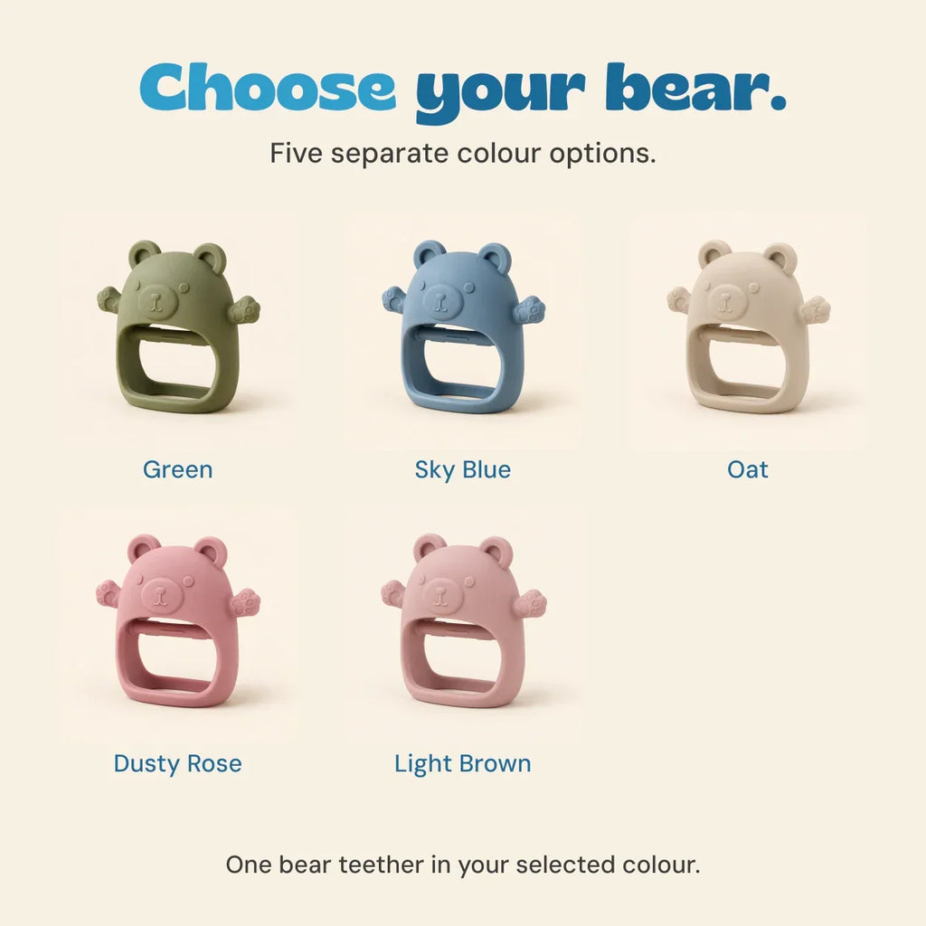 TibaToes™ BearBite Silicone Baby Teether