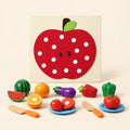 TibaToes™ ApplePatch Felt Food Sorting Board