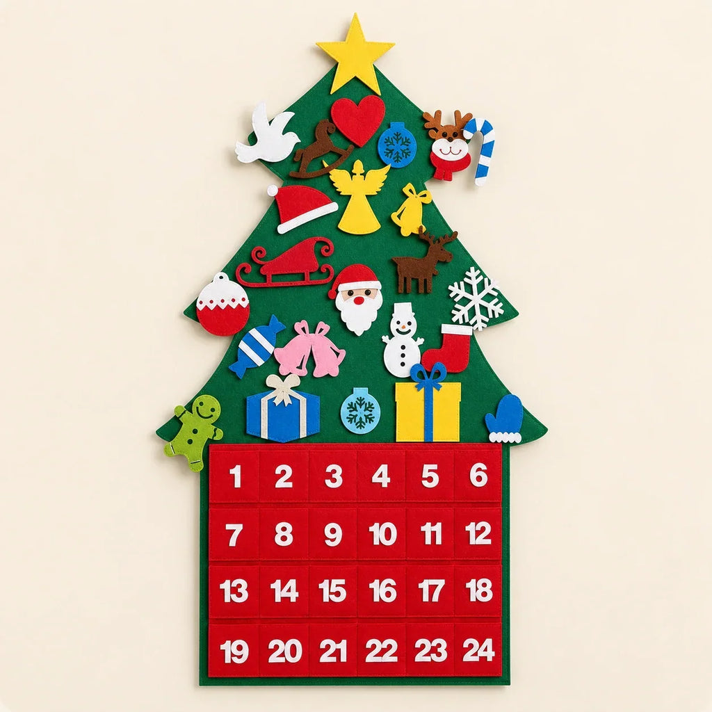 TibaToes™ Felt Christmas Countdown Tree