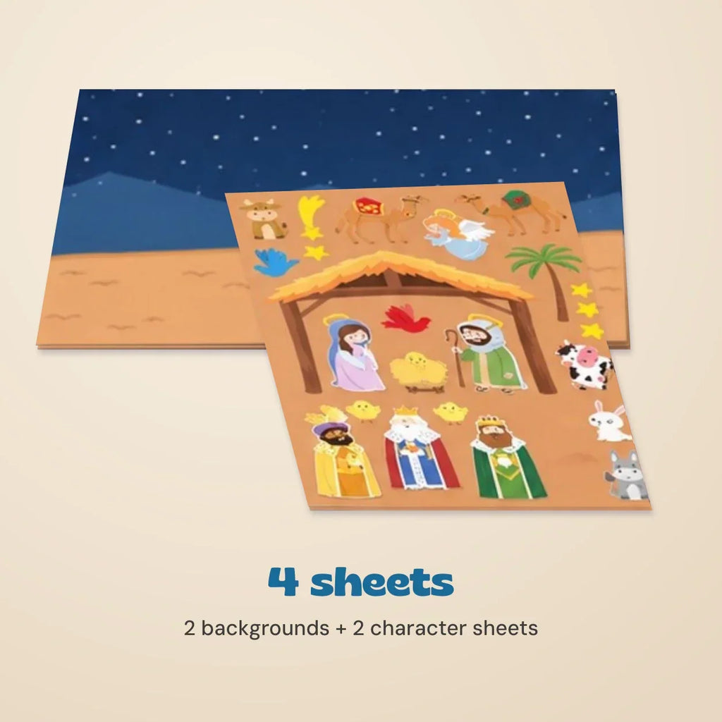 TibaToes™ Christmas Nativity Sticker Story Set