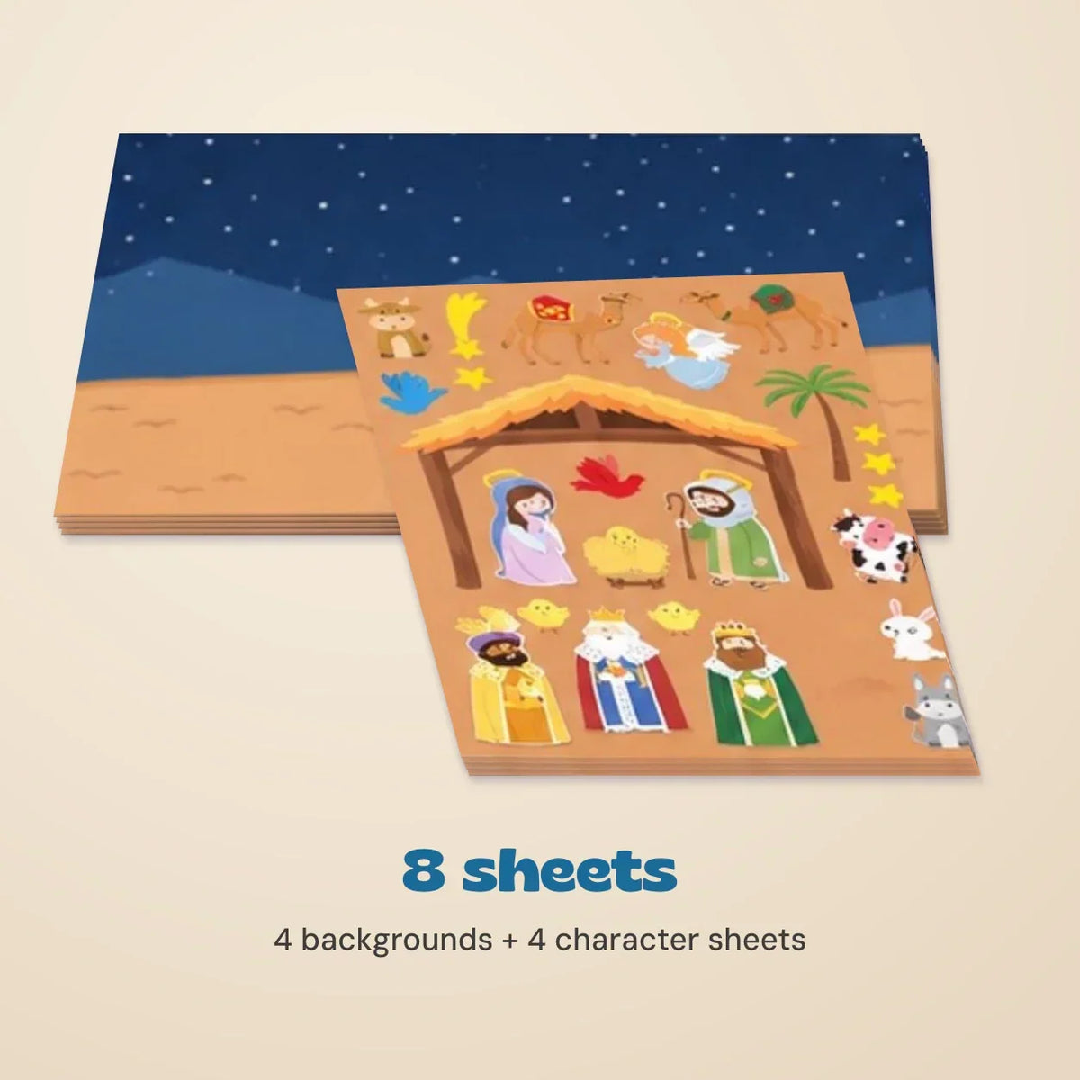 TibaToes™ Christmas Nativity Sticker Story Set