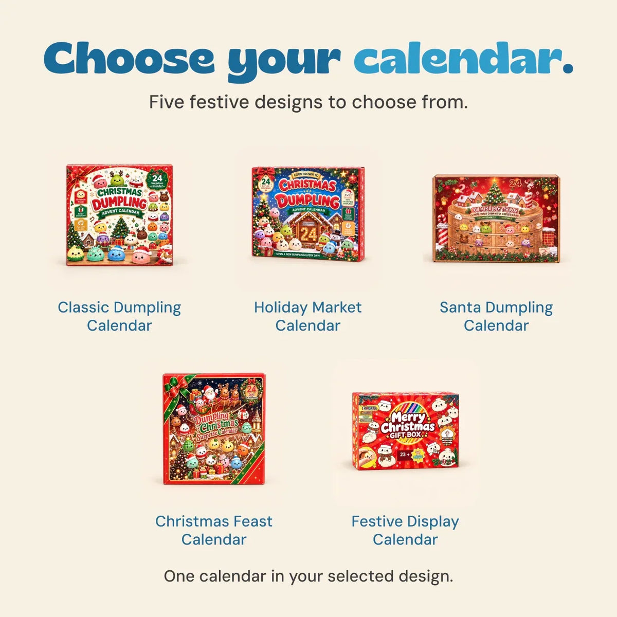 TibaToes™ Christmas Dumpling Advent Calendar