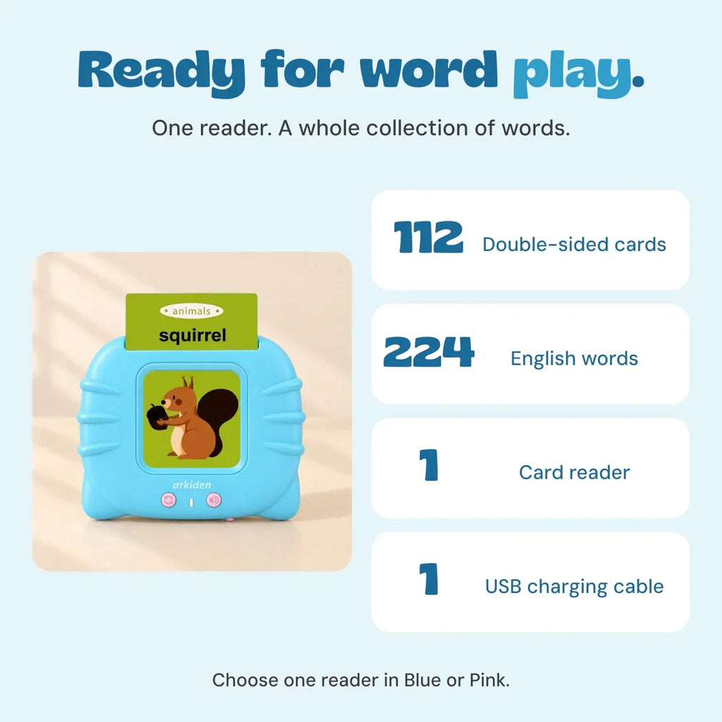 TibaToes™ Montessori Talking Flashcards